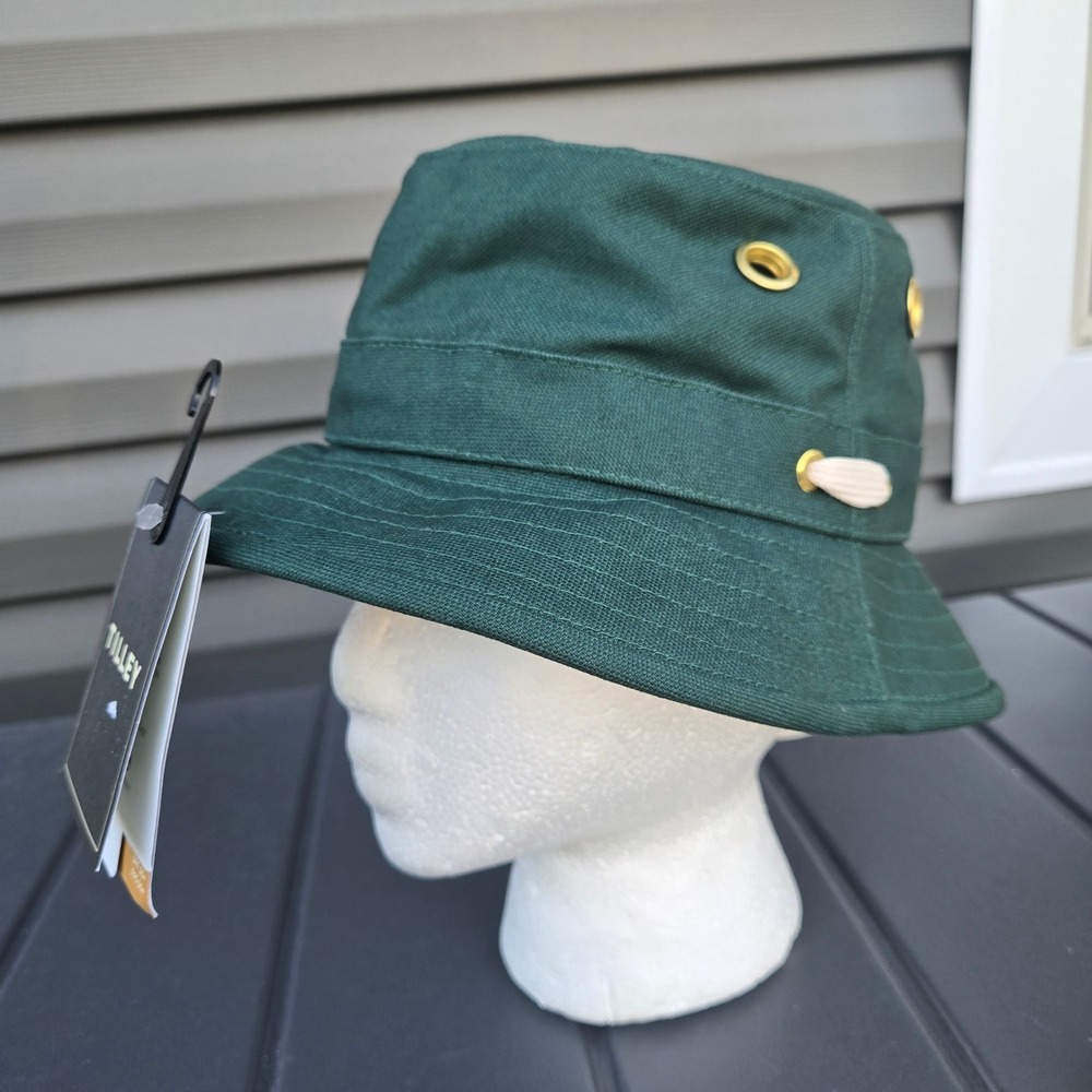 Tilley Heritage The Iconic T1 Bucket Hat Unisex Green Canvas UPF 50+ Size 7